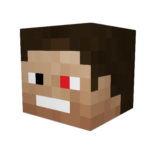Python980 Minecraft avatar head, 3D render