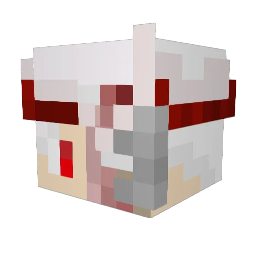PythonP638 Minecraft avatar head, 3D render