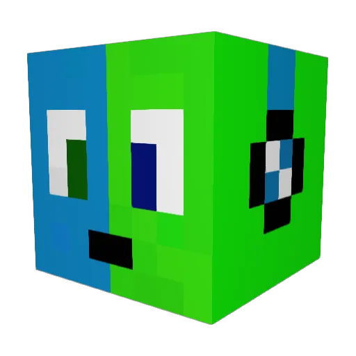 PythonPlayz99 Minecraft avatar head, 3D render