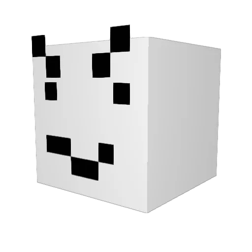 PythonW Minecraft avatar head, 3D render