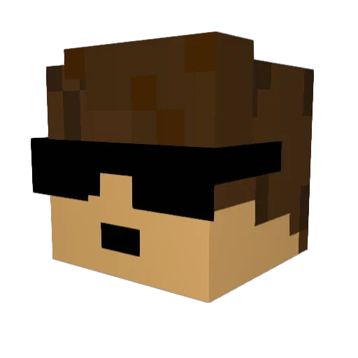 Python_26 Minecraft avatar head, 3D render