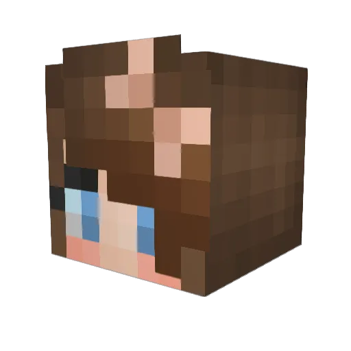 Pyxelo_ Minecraft avatar head, 3D render