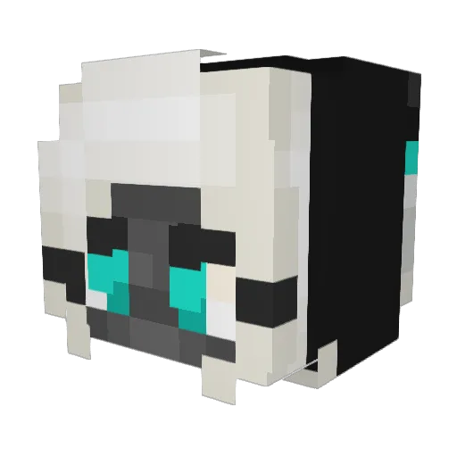 Pyxxi Minecraft avatar head, 3D render