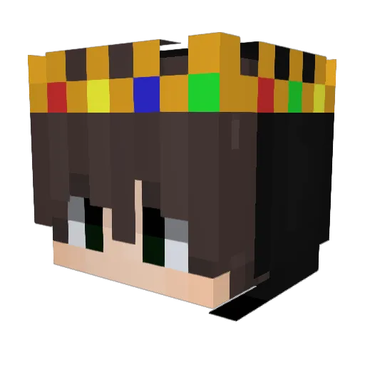 Pyyrobyte Minecraft avatar head, 3D render