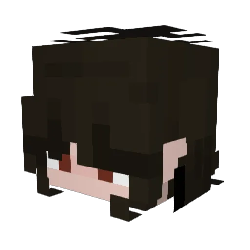 PyzunieQ Minecraft avatar head, 3D render