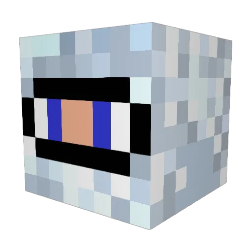 PzKpfwVI_Tiger Minecraft avatar head, 3D render
