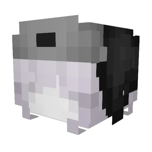 PzXii Minecraft avatar head, 3D render