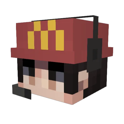 PzYcO_Turtle Minecraft avatar head, 3D render