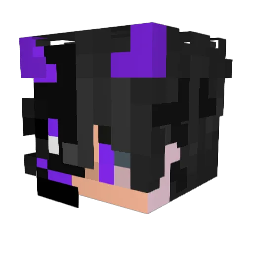 PznnnFPS Minecraft avatar head, 3D render