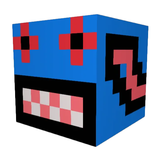 Pzota Minecraft avatar head, 3D render