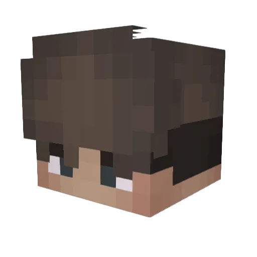 Pzy_ Minecraft avatar head, 3D render