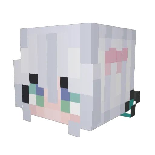 Pzylo_azurences Minecraft avatar head, 3D render