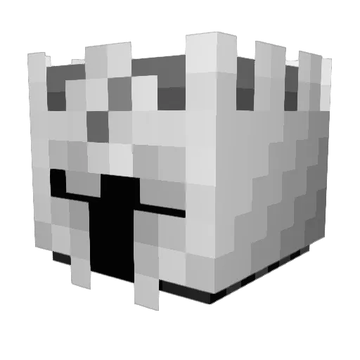 Q01D Minecraft avatar head, 3D render
