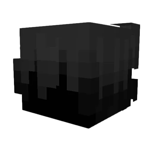 Q14x Minecraft avatar head, 3D render