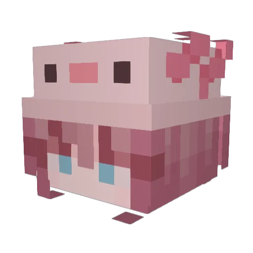 Q3r0 Minecraft avatar head, 3D render