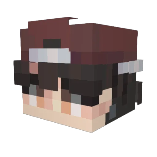 Q408 Minecraft avatar head, 3D render