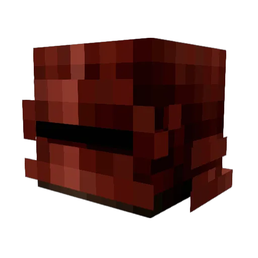 Q4rbs Minecraft avatar head, 3D render