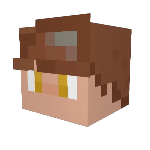 Q5__ Minecraft avatar head, 3D render