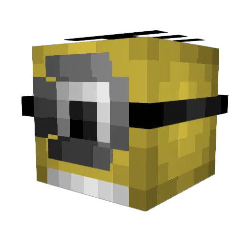 Q6R_ALKUWARI Minecraft avatar head, 3D render