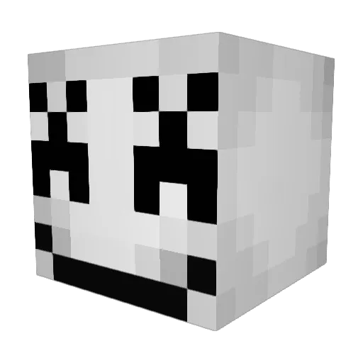 Q6chan Minecraft avatar head, 3D render
