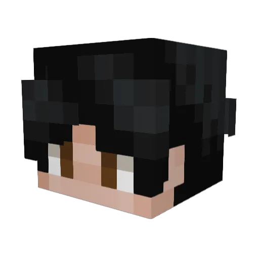 Q824 Minecraft avatar head, 3D render