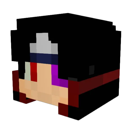 Q8GamerMb Minecraft avatar head, 3D render