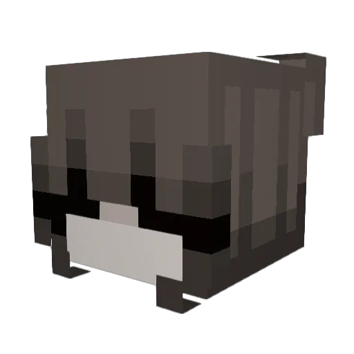 Q8shade Minecraft avatar head, 3D render