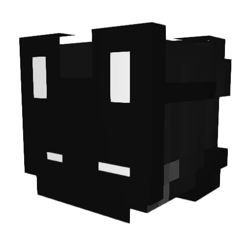 Q965 Minecraft avatar head, 3D render