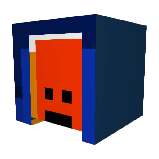 QAHE Minecraft avatar head, 3D render