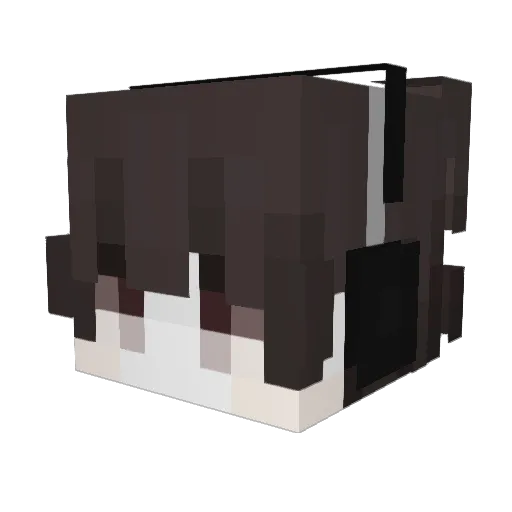 QAQ357 Minecraft avatar head, 3D render