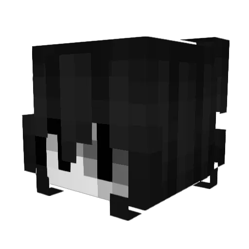 QAZRJ Minecraft avatar head, 3D render