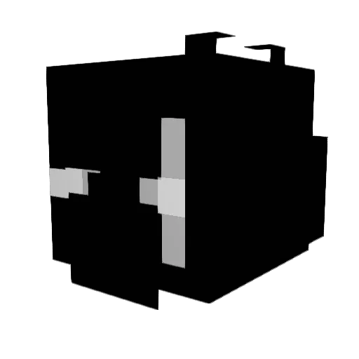 QAZwild Minecraft avatar head, 3D render