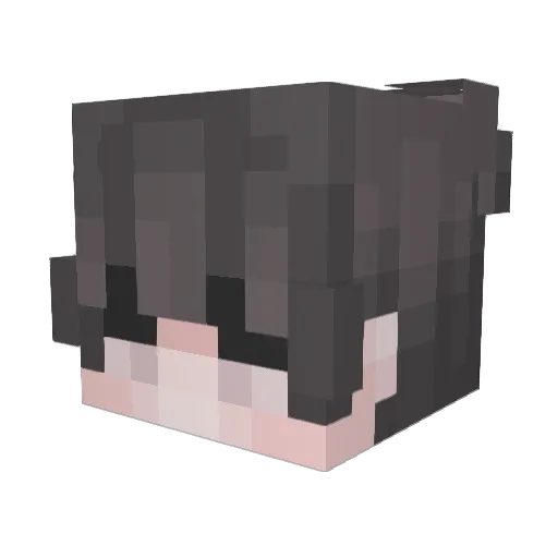 QC415 Minecraft avatar head, 3D render