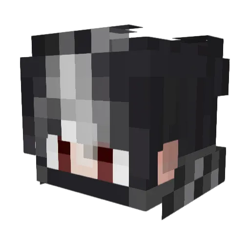 QC_Ylou Minecraft avatar head, 3D render