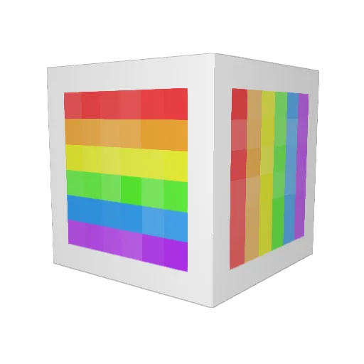QCreator Minecraft avatar head, 3D render