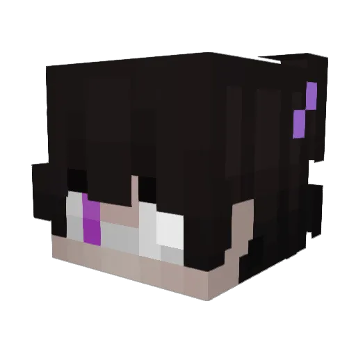 QEXJPZ Minecraft avatar head, 3D render