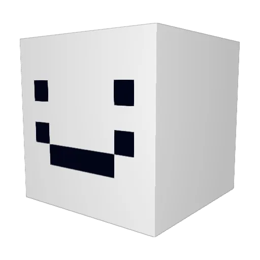 QEllis Minecraft avatar head, 3D render