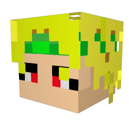 QForceSoldier Minecraft avatar head, 3D render