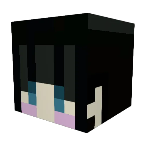QIAO1018 Minecraft avatar head, 3D render