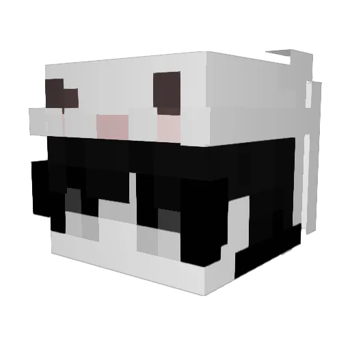 QIERYE Minecraft avatar head, 3D render