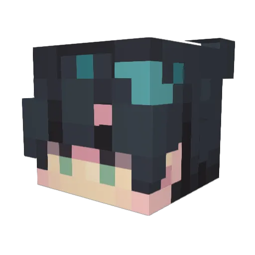QIYUE777 Minecraft avatar head, 3D render