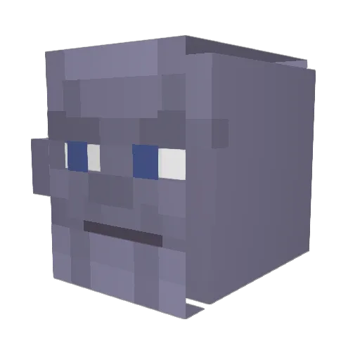 QKREHDGH Minecraft avatar head, 3D render