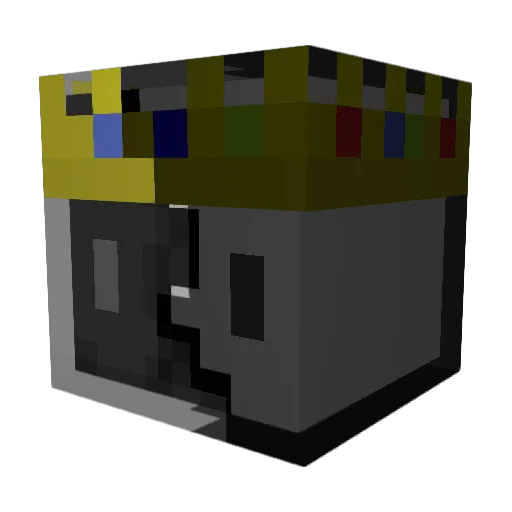 QK_NoName Minecraft avatar head, 3D render