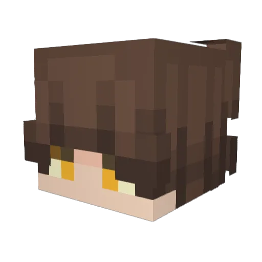 QK_NoNameMC Minecraft avatar head, 3D render