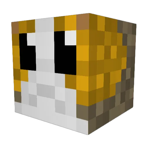 QLSyt Minecraft avatar head, 3D render