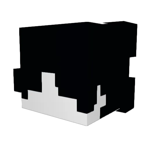 QLxre Minecraft avatar head, 3D render