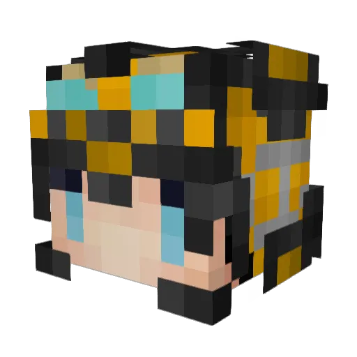 QLxuaner Minecraft avatar head, 3D render