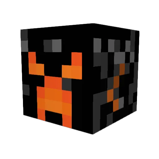 QMGod Minecraft avatar head, 3D render