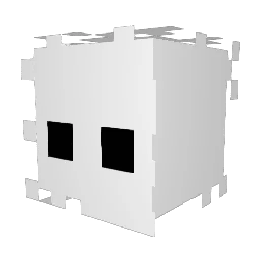 QNETSKA Minecraft avatar head, 3D render