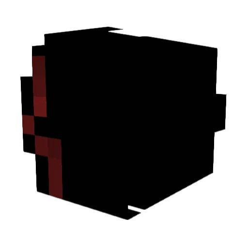 QOD_FLEX Minecraft avatar head, 3D render